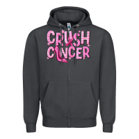 Smoke crush cancer Zipper Hoodie - NancyCooperArtShop