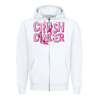 White crush cancer Zipper Hoodie - NancyCooperArtShop