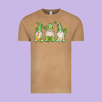 St. Patrick's Day Gnomes Vintage Tee Designed By Maliassmallbusiness