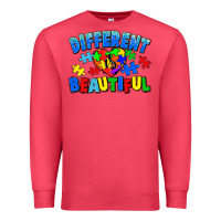 Cardinal Different is beautiful Autism Premium Sweatshirt - CowGirlArtShop
