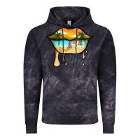 Cloud Black beach lips Vintage Hoodie - Jasminsmagicworld