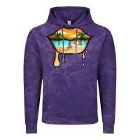 Cloud Purple beach lips Vintage Hoodie - Jasminsmagicworld