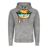 Cloud Rock beach lips Vintage Hoodie - Jasminsmagicworld