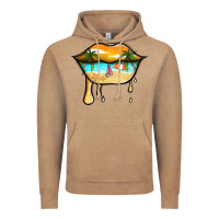 Vintage Coffee beach lips Vintage Hoodie - Jasminsmagicworld