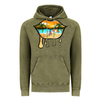 Vintage Olive beach lips Vintage Hoodie - Jasminsmagicworld
