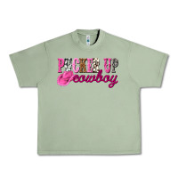 Oil Green pucker up cowboy Urban Heavy Tee - NancyCooperArtShop