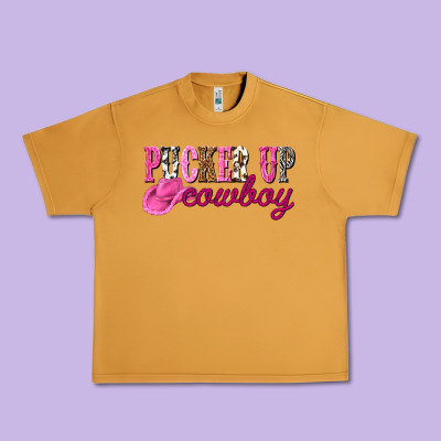 Pucker Up Cowboy Urban Heavy Tee Designed By Nancycooperartshop