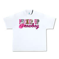 White pucker up cowboy Urban Heavy Tee - NancyCooperArtShop