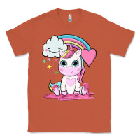 Copper cute unicorn and rainbow Classic Tee - NancyCooperArtShop