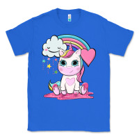 True Royal cute unicorn and rainbow Classic Tee - NancyCooperArtShop