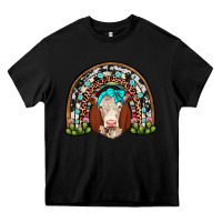 Black hereford rainbow Heavy Core Tee - JahusDesignShop