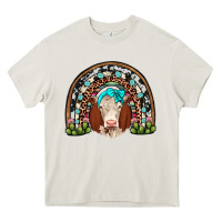 Cream hereford rainbow Heavy Core Tee - JahusDesignShop