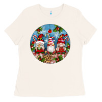 Bone christmas gnomes ornament Ladies Tee - Artiststas