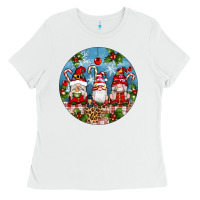 White christmas gnomes ornament Ladies Tee - Artiststas