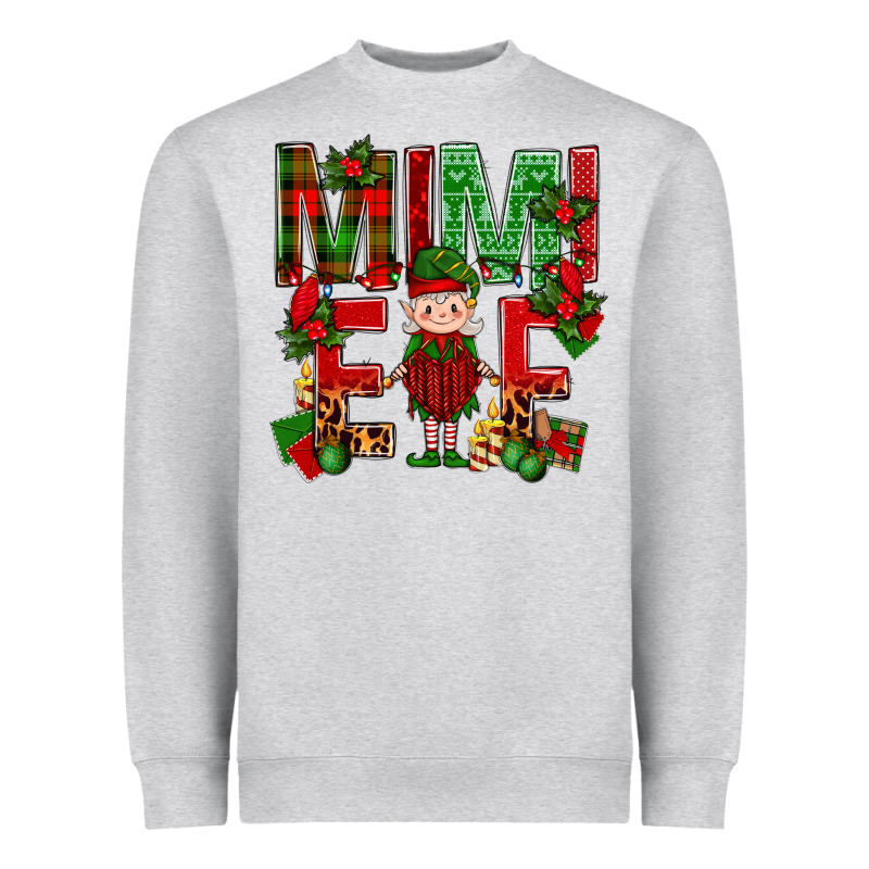 Mimi Elf With Knitting Christmas Heavyweight Sweatshirt by BundleAndBundleShop | Teevron