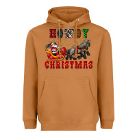 Meerkat howdy christmas with santa riding his sleighs Heavyweight Hoodie - CowGirlArtShop