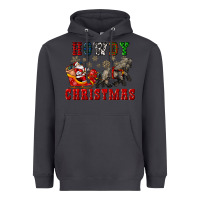 Smoke howdy christmas with santa riding his sleighs Heavyweight Hoodie - CowGirlArtShop