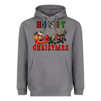 Storm howdy christmas with santa riding his sleighs Heavyweight Hoodie - CowGirlArtShop