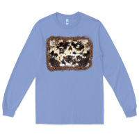 Cowhide Leopard Background Long Sleeve Tee | Teevron