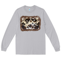 Moon Dust Cowhide Leopard Background Long Sleeve Tee - JahusDesignShop