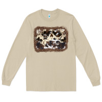 Mushroom Cowhide Leopard Background Long Sleeve Tee - JahusDesignShop