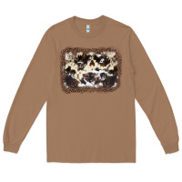 Toasted Coconut Cowhide Leopard Background Long Sleeve Tee - JahusDesignShop