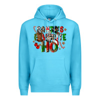 Ocean Blue santas favorite ho Premium Hoodie - CowGirlArtShop