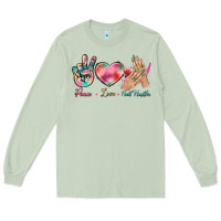 Matcha Peace Love Nail Hustler Long Sleeve Tee - BundleAndBundleShop