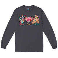 Smoke Peace Love Nail Hustler Long Sleeve Tee - BundleAndBundleShop
