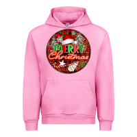Fuchsia Pink Merry christmas Urban Hoodie - FaDigitalArtStudio