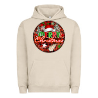 Pigment French Oak Merry christmas Urban Hoodie - FaDigitalArtStudio