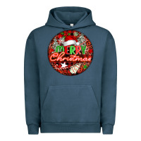Pigment Midnight Navy Merry christmas Urban Hoodie - FaDigitalArtStudio
