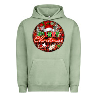 Pigment Oil Green Merry christmas Urban Hoodie - FaDigitalArtStudio