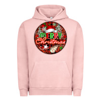 Pigment Salmon Merry christmas Urban Hoodie - FaDigitalArtStudio