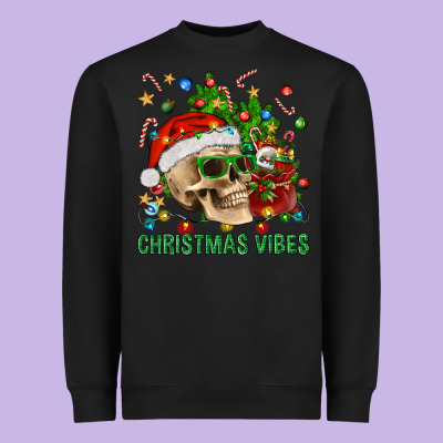 Christmas Vibes Heavyweight Sweatshirt Designed By Bundleandbundleshop