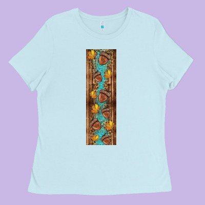 Autumn Squirrel Ladies Tee Designed By Bundleandbundleshop