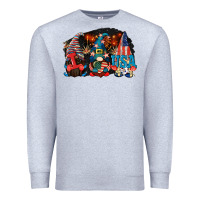 Heather Grey i love usa gnomes 4th of july Premium Sweatshirt - CowGirlArtShop