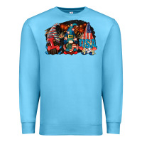 Ocean Blue i love usa gnomes 4th of july Premium Sweatshirt - CowGirlArtShop