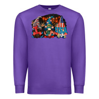 Purple i love usa gnomes 4th of july Premium Sweatshirt - CowGirlArtShop