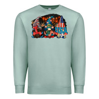 Seafoam i love usa gnomes 4th of july Premium Sweatshirt - CowGirlArtShop