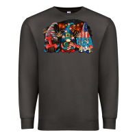 Smoke i love usa gnomes 4th of july Premium Sweatshirt - CowGirlArtShop
