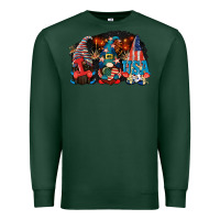 Sports Green i love usa gnomes 4th of july Premium Sweatshirt - CowGirlArtShop