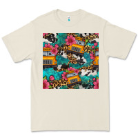 Bone western school bus seamless pattern Premium Tee - BundleAndBundleShop