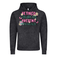 Vintage Black retired library kid present bookish girlie Vintage Hoodie - MaliasSmallBusiness