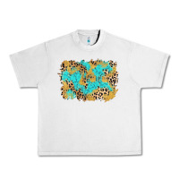 Lunar Rock glitter leopard turquoise background Urban Heavy Tee - AdoDesignShop