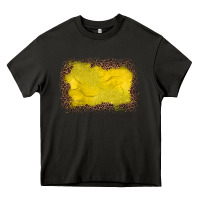 Asphalt gemstone yellow leopard background Heavy Core Tee - JahusDesignShop