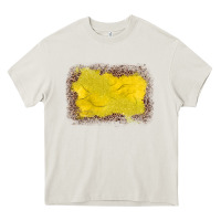 Cream gemstone yellow leopard background Heavy Core Tee - JahusDesignShop