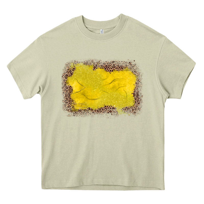 Gemstone Yellow Leopard Background Heavy Core Tee by JahusDesignShop | Teevron