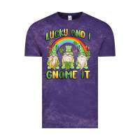 Cloud Purple lucky and i gnome it Vintage Tee - MaliasSmallBusiness