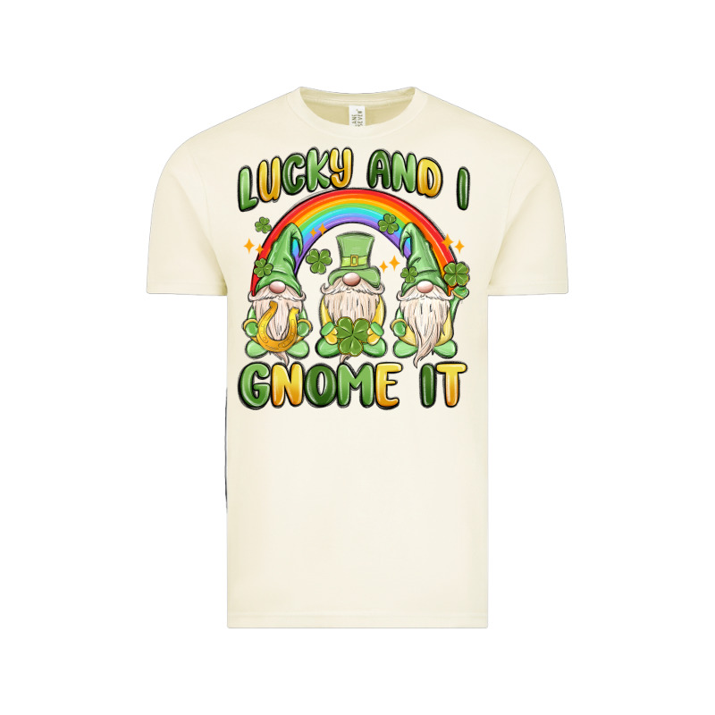 Lucky And I Gnome It Vintage Tee by MaliasSmallBusiness | Teevron